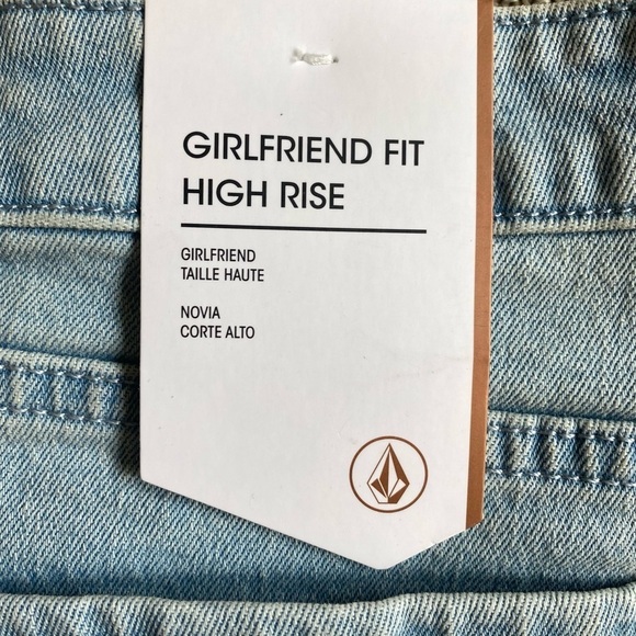 NWT VOLCOM Girlfriend high-rise VOL Stone Shorts size 27 - Picture 7 of 11